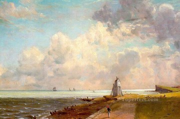 Faro de Harwich Paisaje romántico John Constable Beach Pinturas al óleo